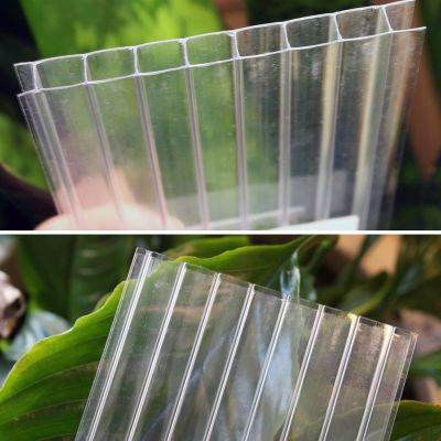 Tấm Polycarbonate rỗng ruột màu trắng trong